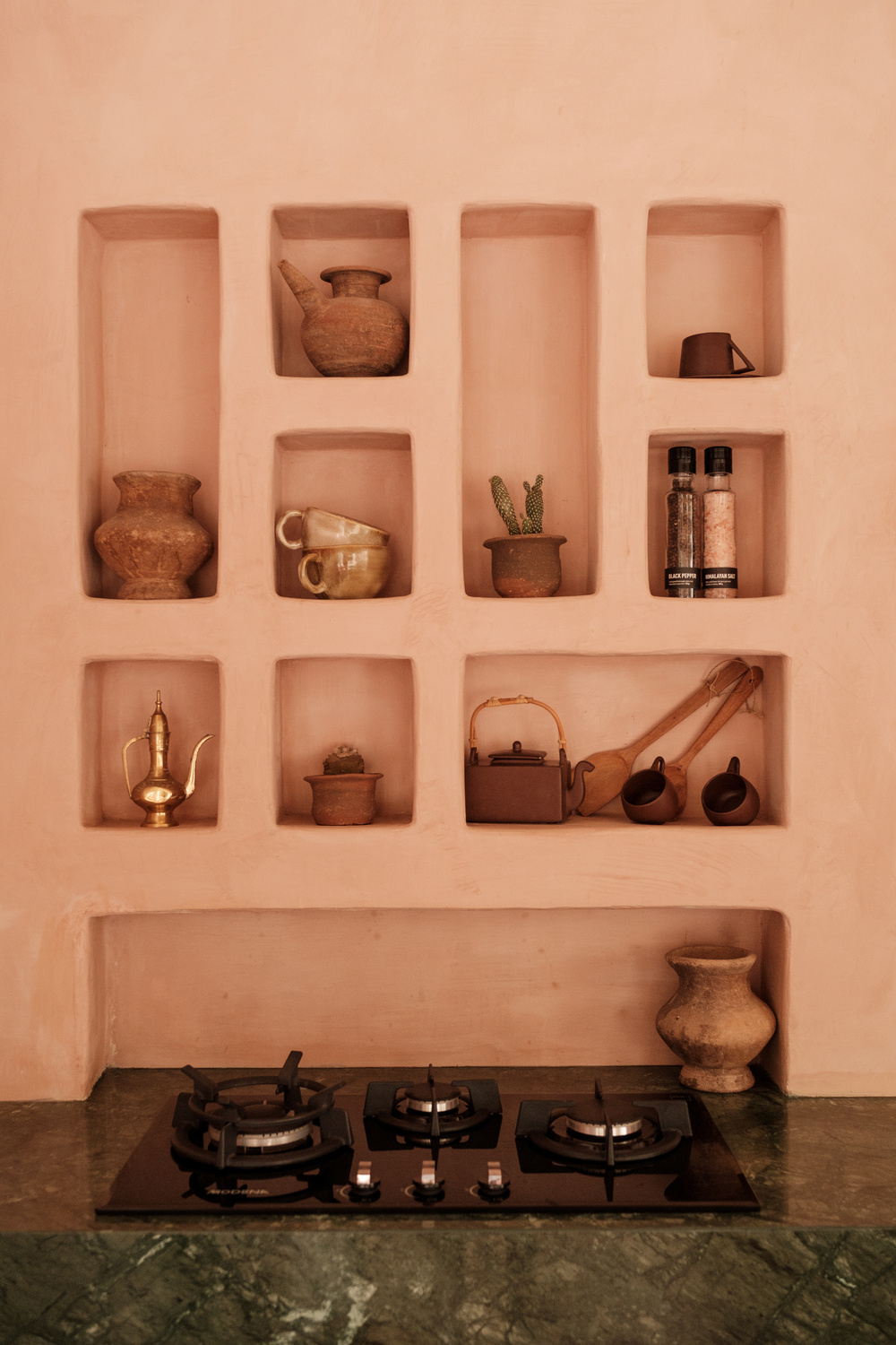 Tropical Home Rustic Decors Over Stovetop